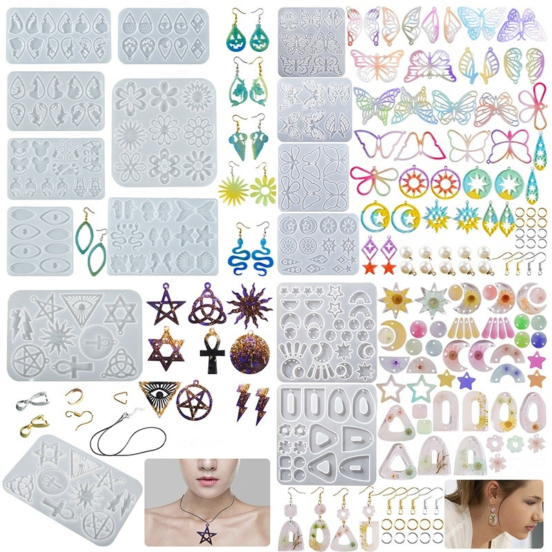 Model Kit Varnish - Earring Pendant Silicone Mold Epoxy Resin