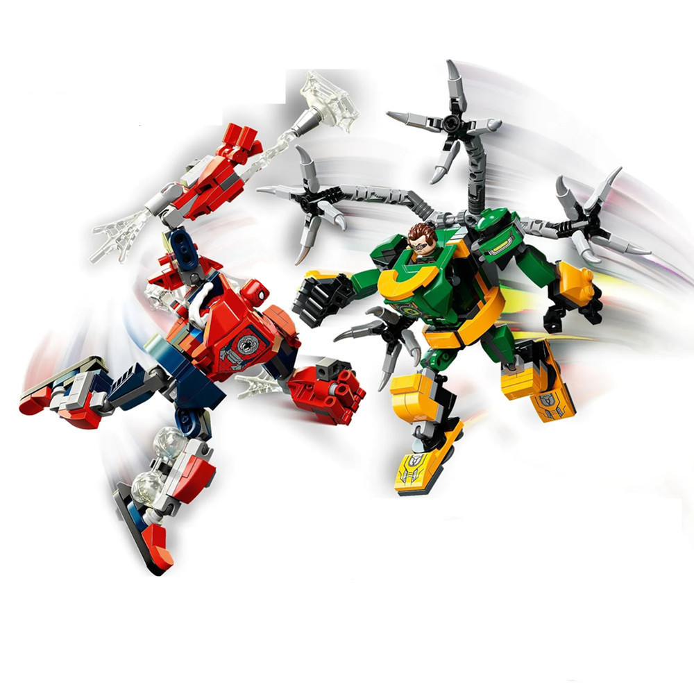 Model Kit Vs Figure - Superheroes Spider-Man VS Doctor Octopus Mech