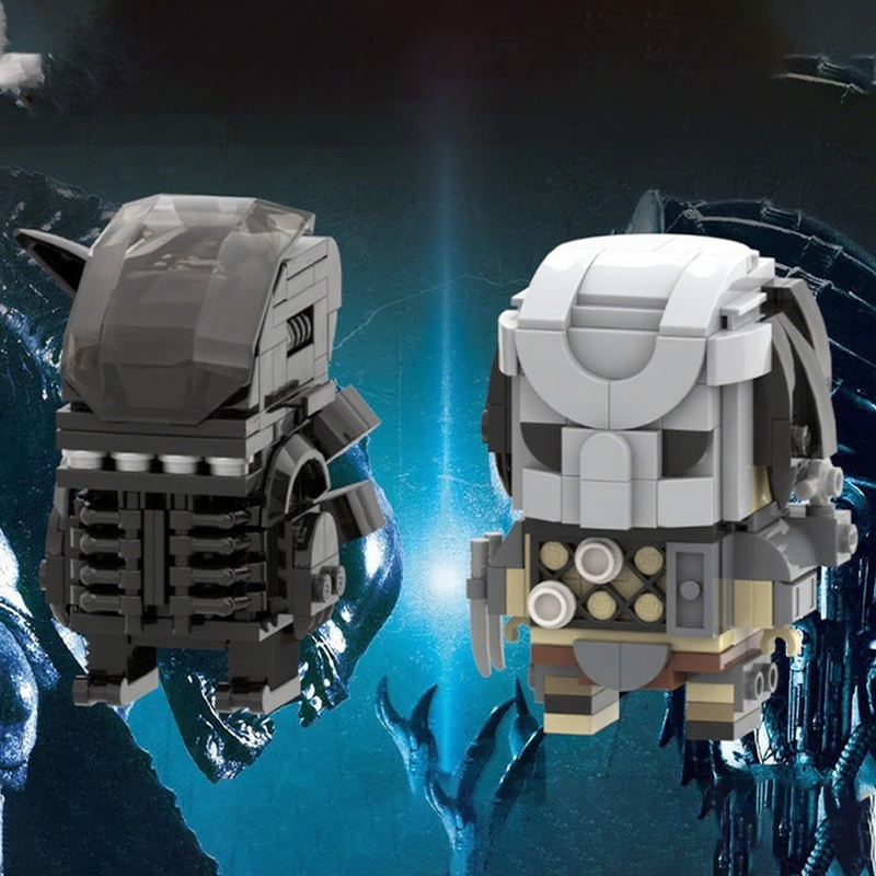 Model Kit Vs Figure - 322pcs MOC Predator Vs Alien Brick