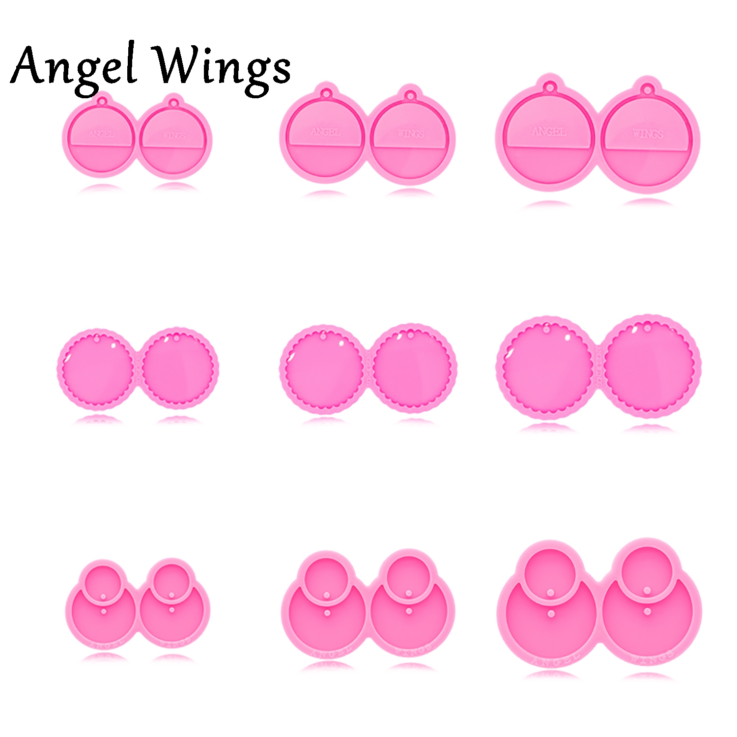 Model Kit Varnish - DY0429 Scallop Earring/Semicircle/Bells Earring Silicone Molds,