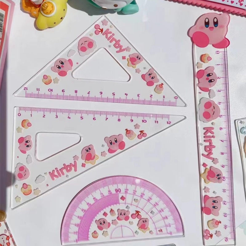 Model Kit Kirby - 4PCS Kirbys Ruler Set Cute Student