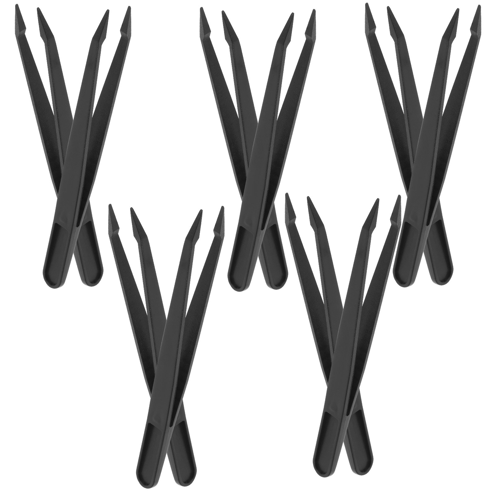 Model Kit Tweezers - 10Pcs Plastic Precision Tweezers Pointed Tips