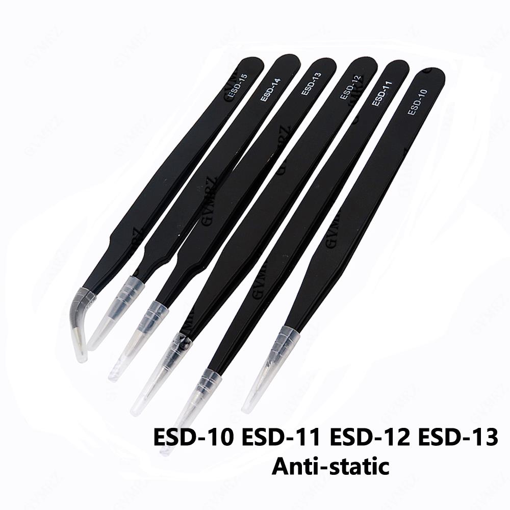 Model Kit Tweezers - 6PCS Tweezers Set ESD-10 ESD-11 ESD-12