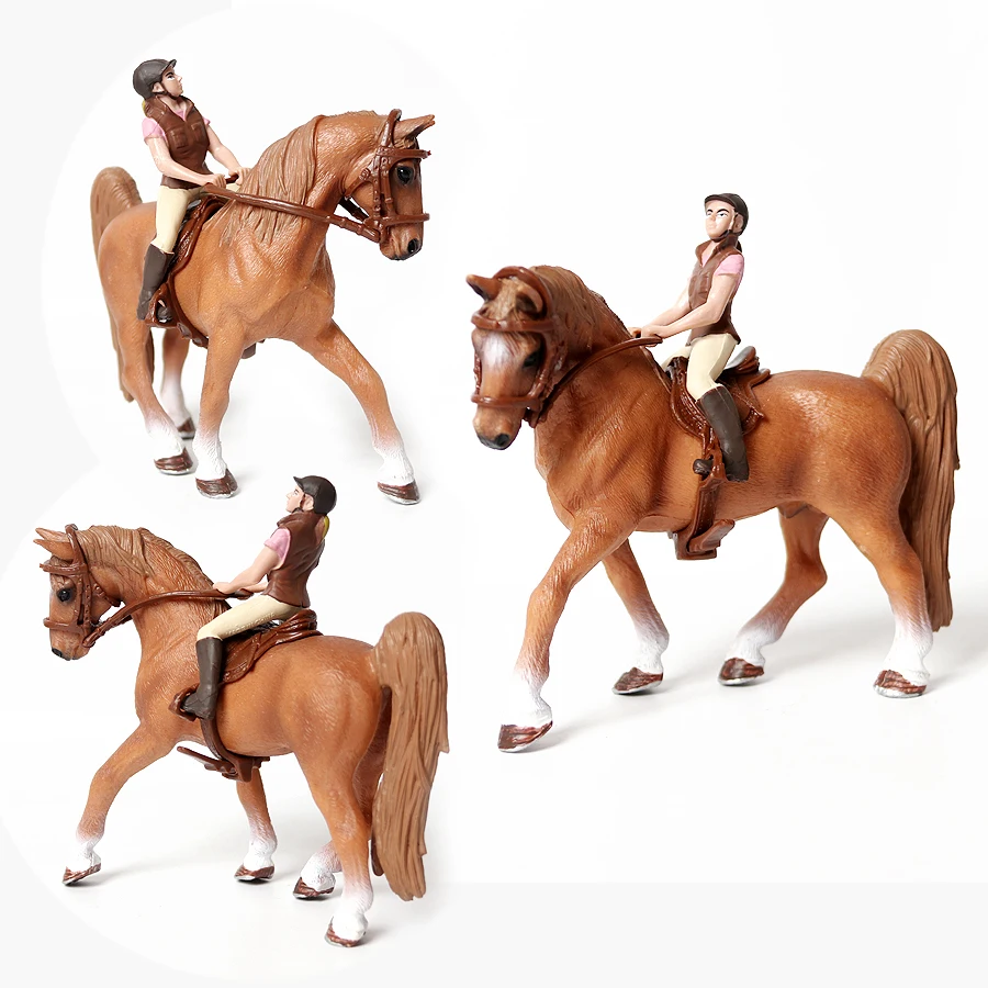 Model Kit Horse - Toy horses Equestrian Rider Horse Playset