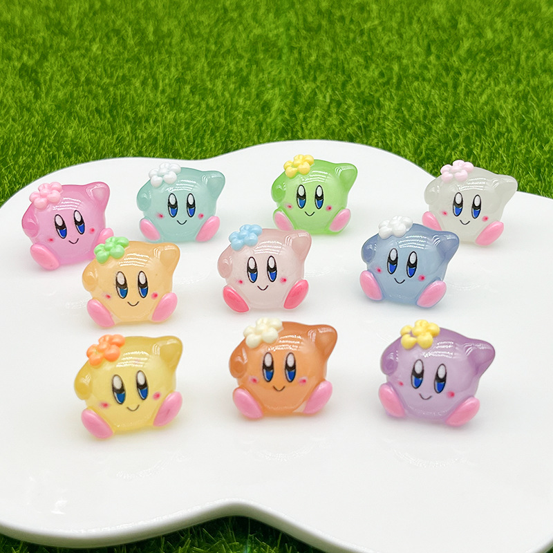 Model Kit Kirby - 10pcs Cartoon Kirby Luminous Scent Kawaii