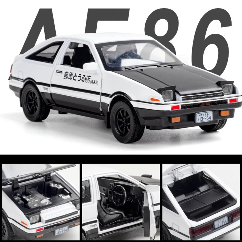 Model Kit Initial D - Alloy Diecast Scale Car Model of