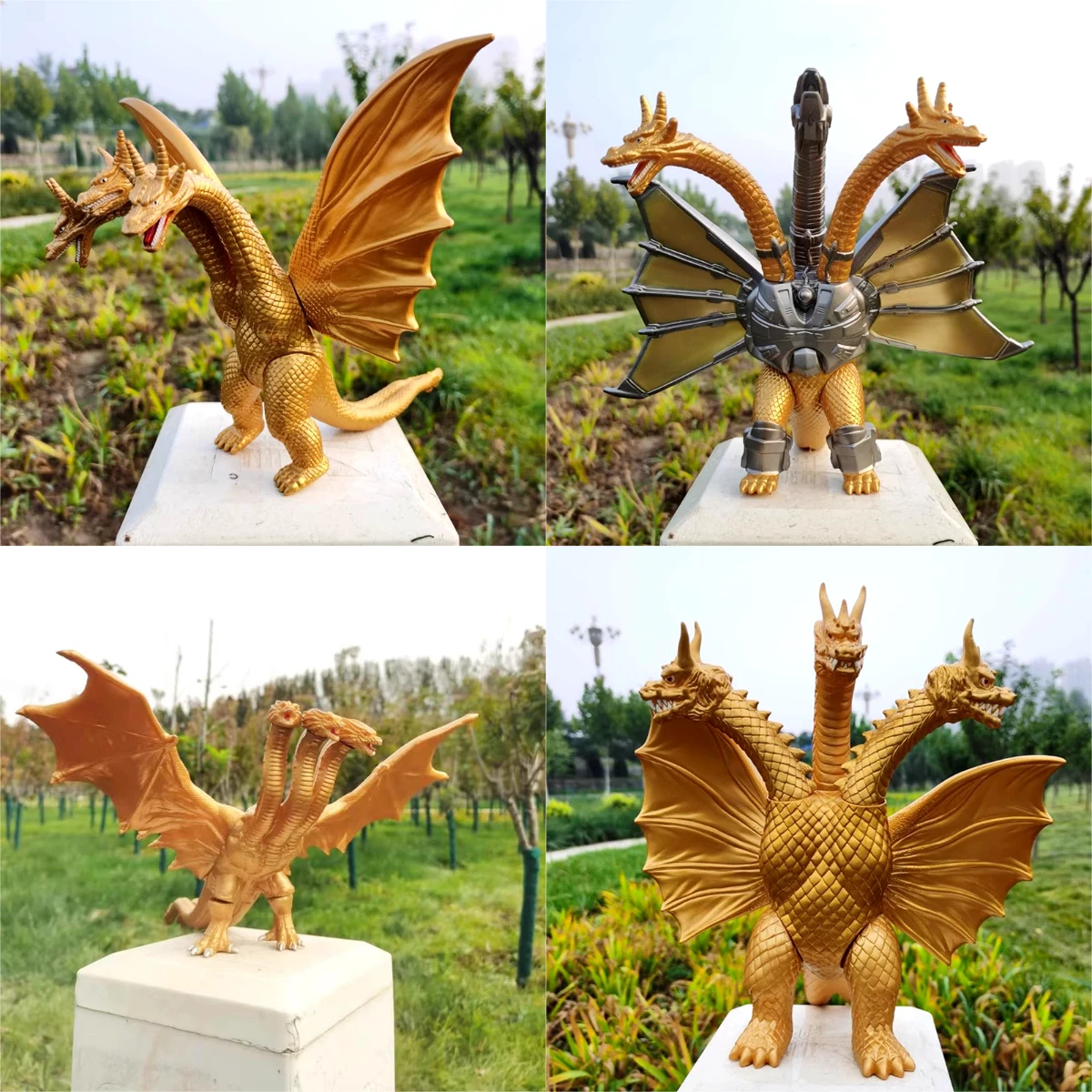 Model Kit Vs Figure - Large size three headed dragon King