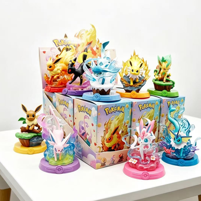 Model Kit Pokemon - 8 style Pokémon Action Doll Pikachu