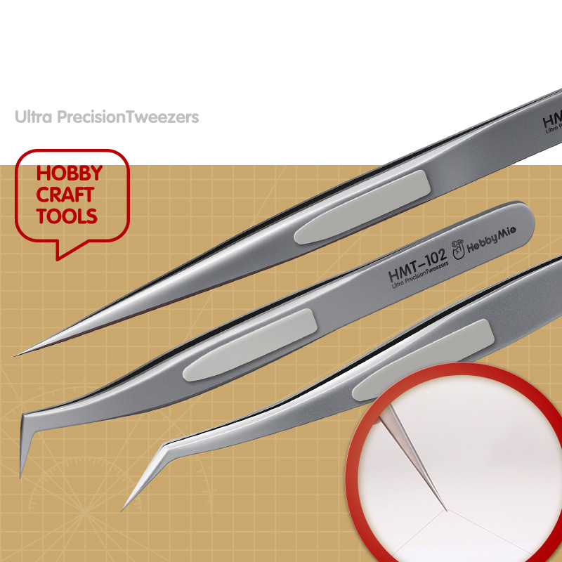 HMT101 Angled Straight Anti St - Model Kit Tweezers 评论和价格