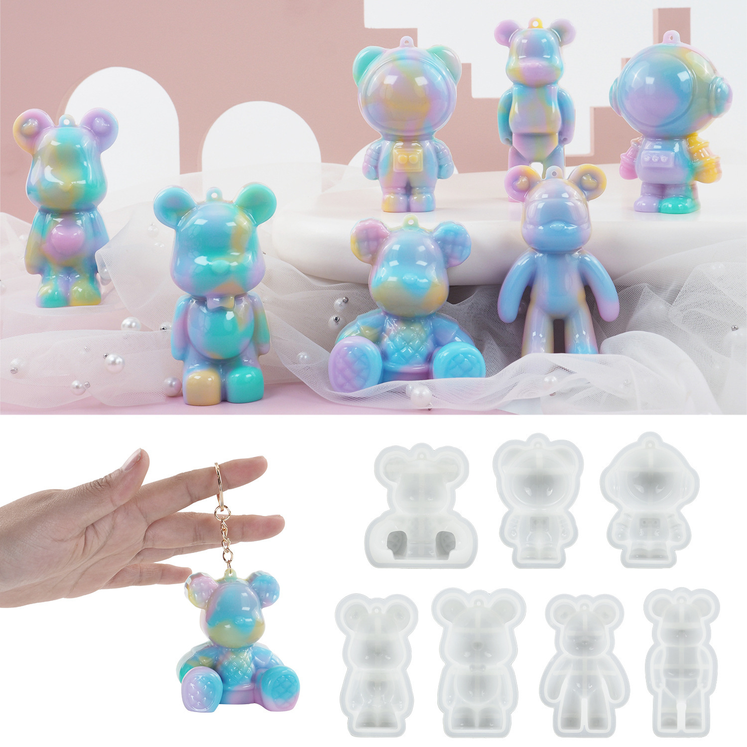 DIY Crystal Epoxy Resin Mold 3 - Model Kit Varnish 评论和价格