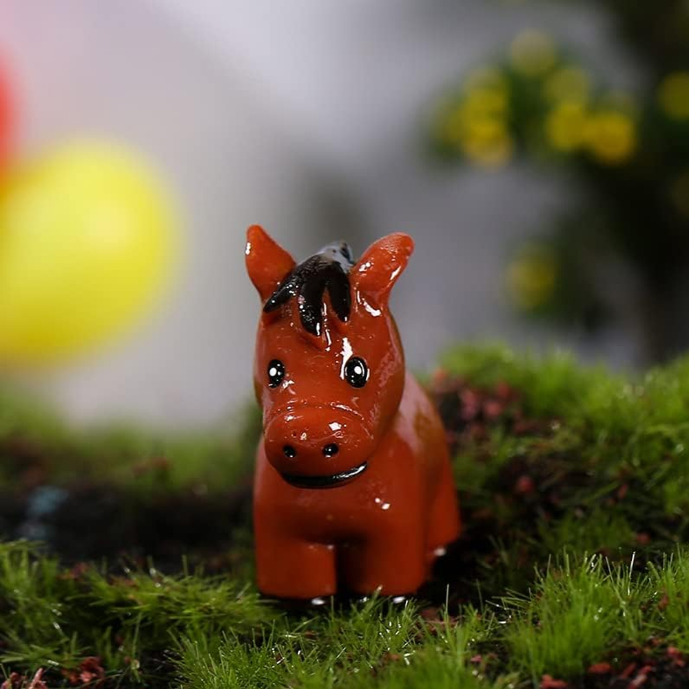 2/5pcs Mini Resin Horse Miniat - Model Kit Horse 评论和价格