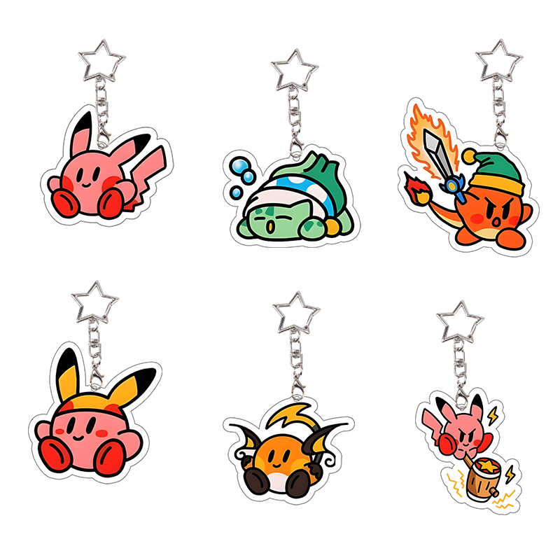 6 Set Charmander Acrylic Keych - Model Kit Kirby 评论和价格