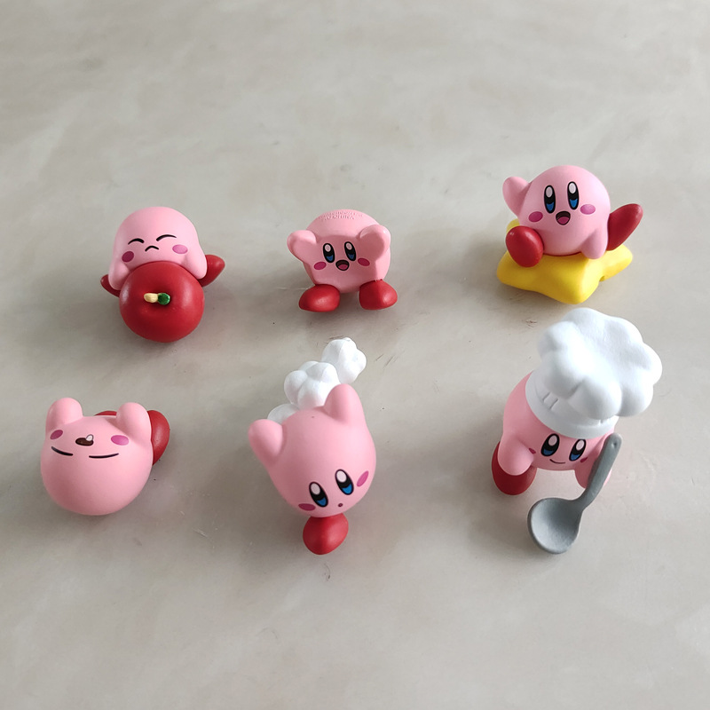 6PCS Set Kawaii Kirby Gashapon - Model Kit Kirby 评论和价格