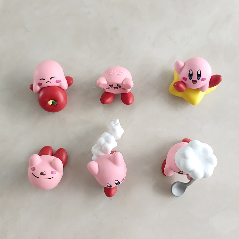 6PCS Set Kawaii Kirby Gashapon - Model Kit Kirby 评论和价格
