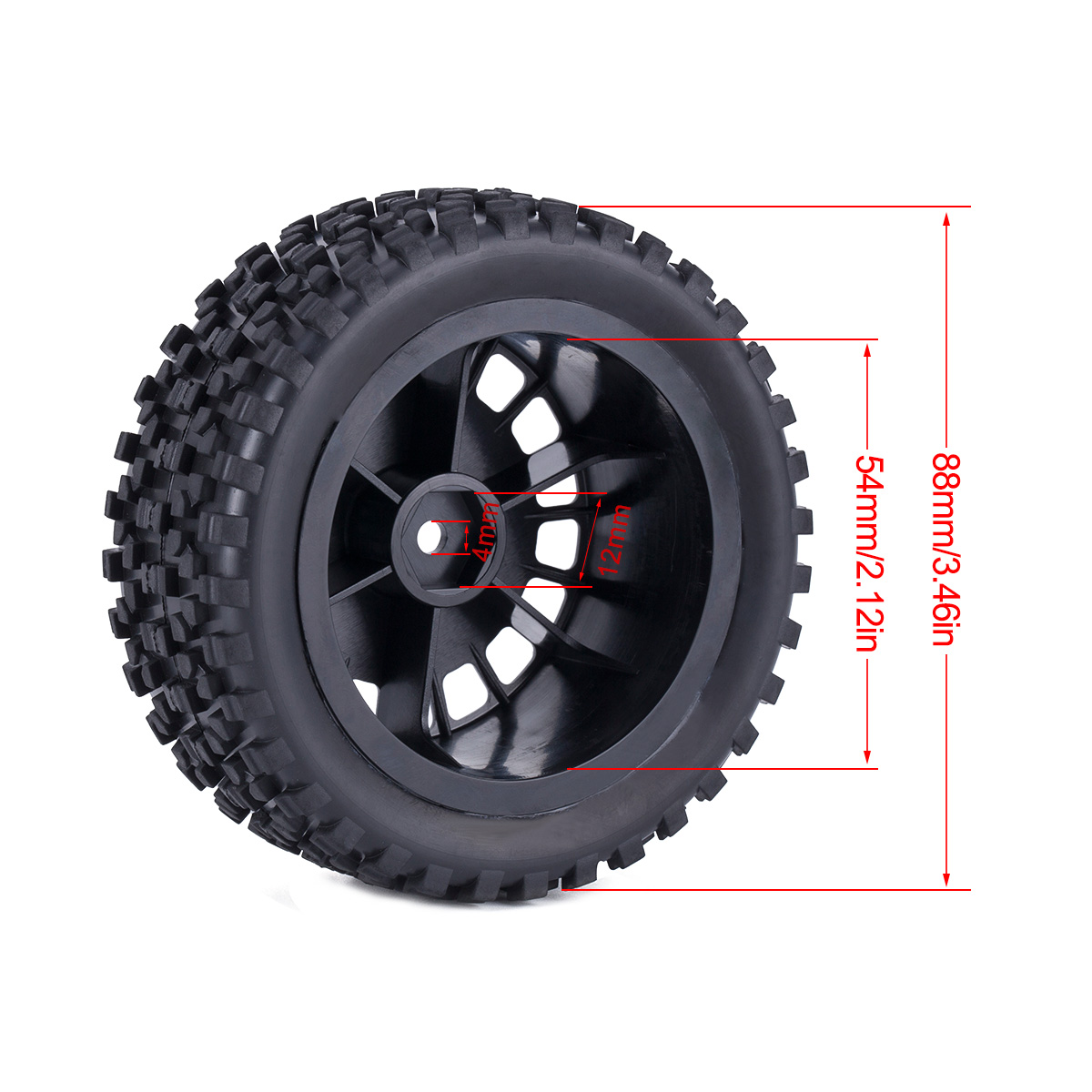 Rc Rally Tires for 1/10 Wltoys - Model Kit Tamiya 评论和价格