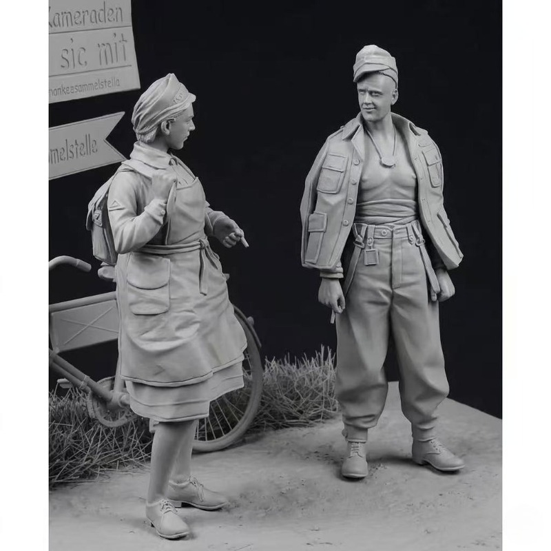 1/35 Scale Hobby Resin Figures - Model Kit Horse 评论和价格